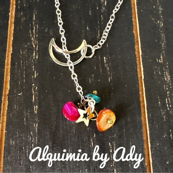 Alquimia by Ady Silver Necklace with Colorful Charms - Picture 1 of 2